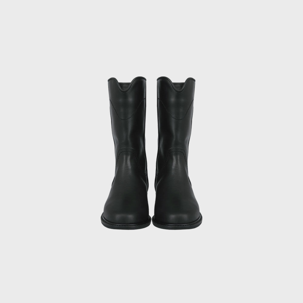 ROLAROLA X ATT LEATHER MIDDLE BOOTS BLACK - 감도 깊은 취향