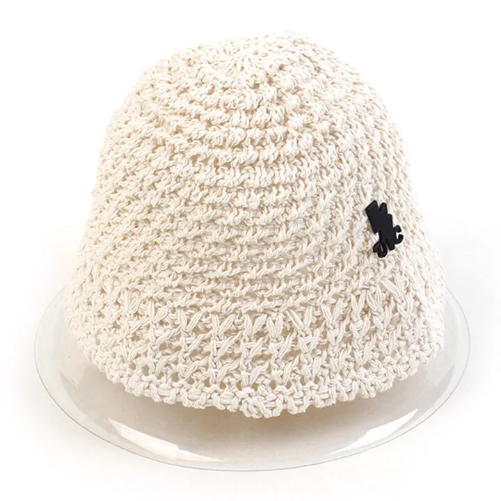 帽子・その他 [NICEGHOSTCLUB]SUMMER KNIT CAP_IVORY(NG2FMUAB30A) summer knit bucket hat[red] - niceghostclub
