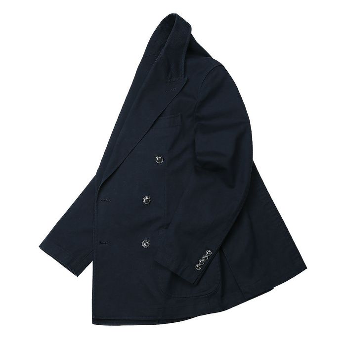 6B Washed Cotton Double Breasted Jacket (Dark Navy) 감도 깊은 취향 셀렉트샵 29CM