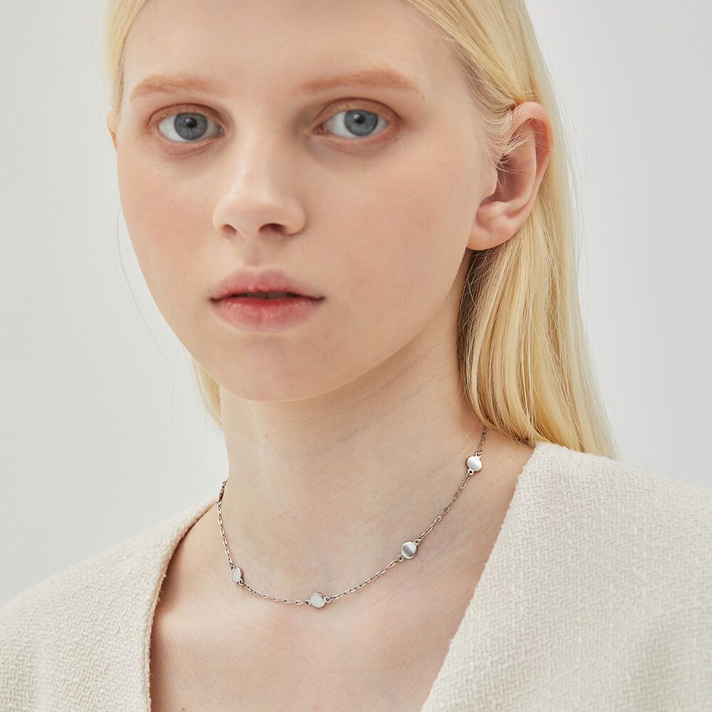 circle-choker-chain-necklace-29cm