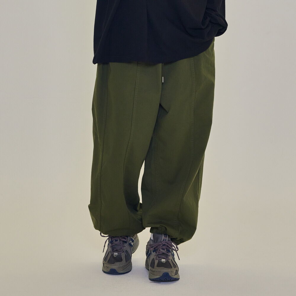 RR LOGO STITCH HEAVYWEIGHT PANTS (YELLOWISH GREEN) - 감도