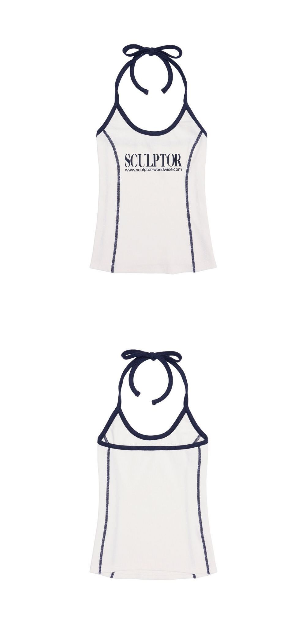 Classic Logo Halter Top White 29CM classic-logo-halter-top-white-29cm