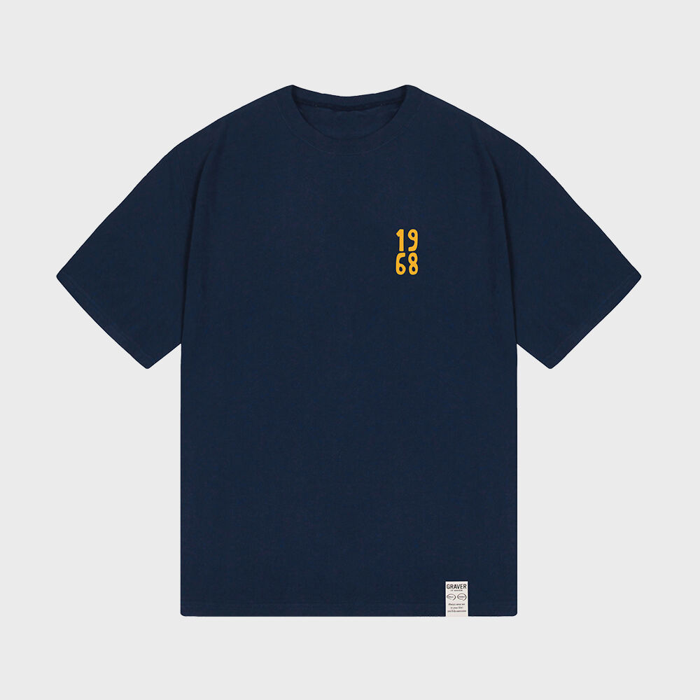 KRB Basic New Logo T-shirt - Navy - 감도 깊은 취향 셀렉트샵 29CM