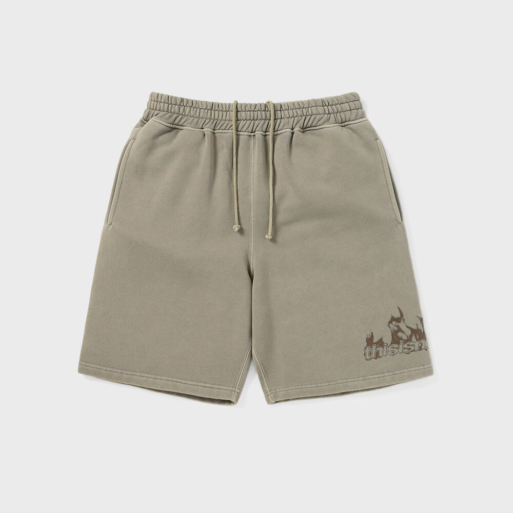 ◆YESEYESEE◆ YES Native Symbol Carpenter Sweat Shorts Light Y.E.S Native Symbol Carpenter Sweat Shorts Kale - 감도 깊은