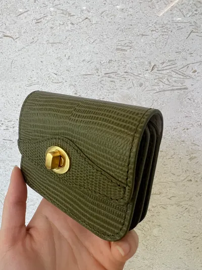 Wonder wallet (Lizard khaki) - 감도 깊은 취향 셀렉트샵 29CM