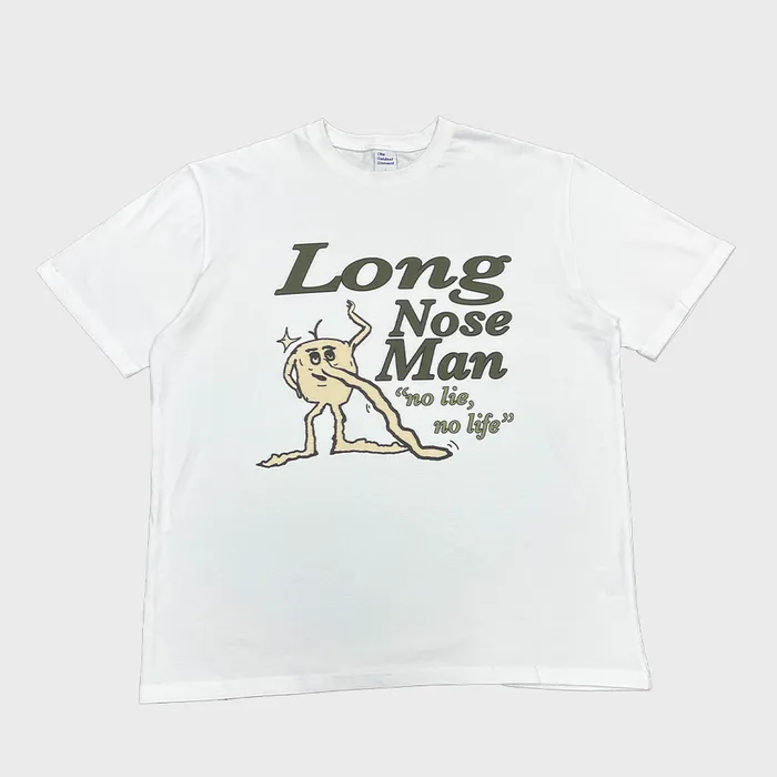 Tシャツ・カットソー THE COLDEST MOMENT TCM long nose man T white TCM long nose man T (white) - 감도 깊은 취향 셀렉트샵 29CM