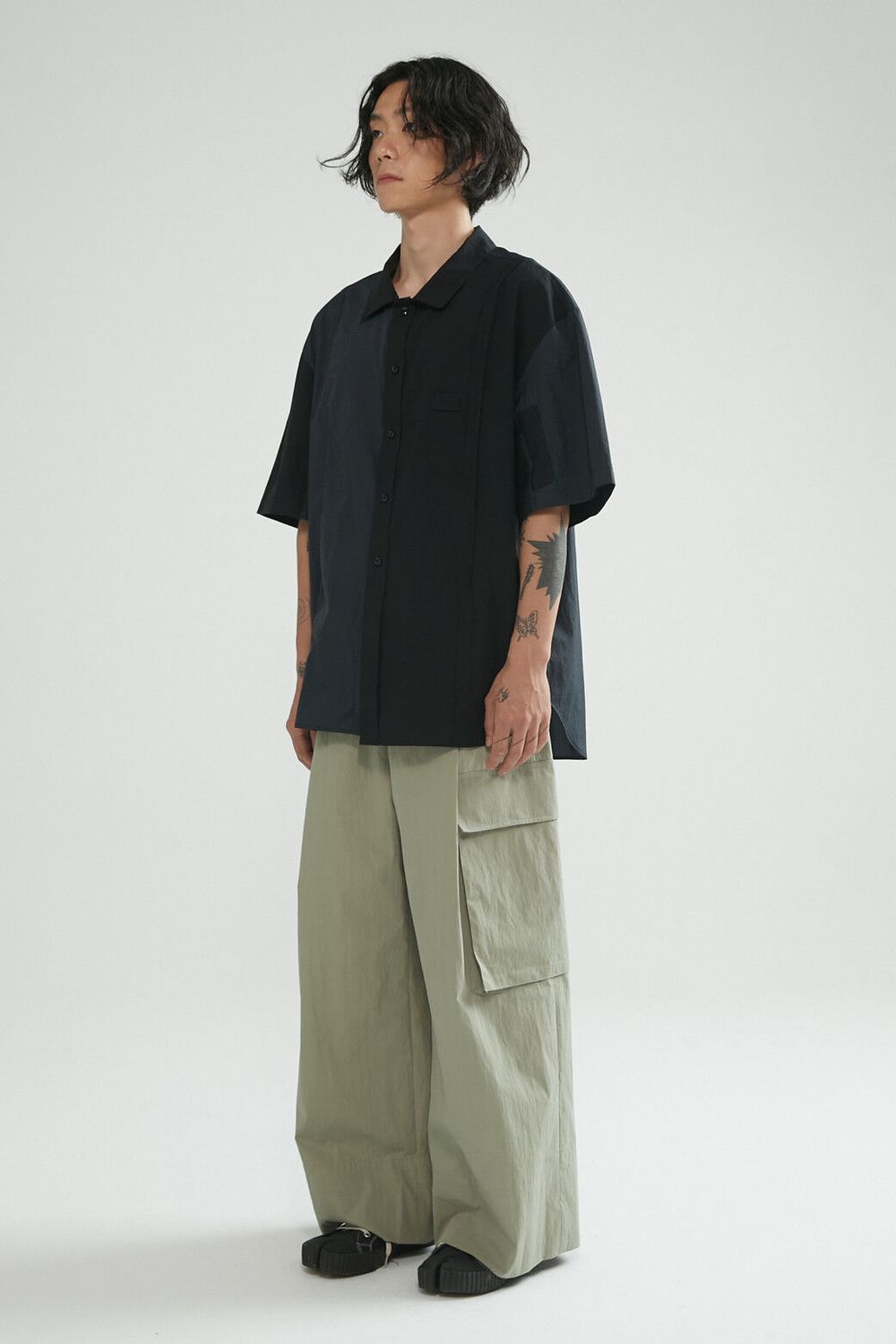 [RE;CODE] Inside-Out Detail Shirt_RKSAM23610BKX - 감도 깊은 취향 셀렉트샵 29CM