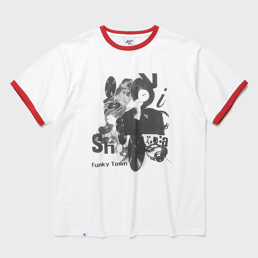 Umbro x MOONSUN Ringer Lettering T-Shirt / White - 감도 깊은
