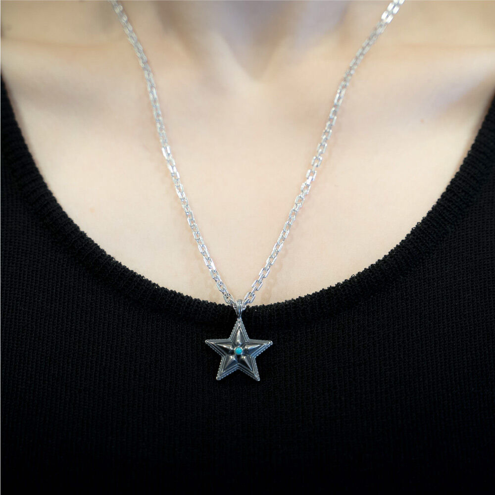 ★HARANG★ HR 79N_Silver Star Necklace BTㅁ Rㅁ 착용] HR 79N_Silver Star Necklace (Silver 925
