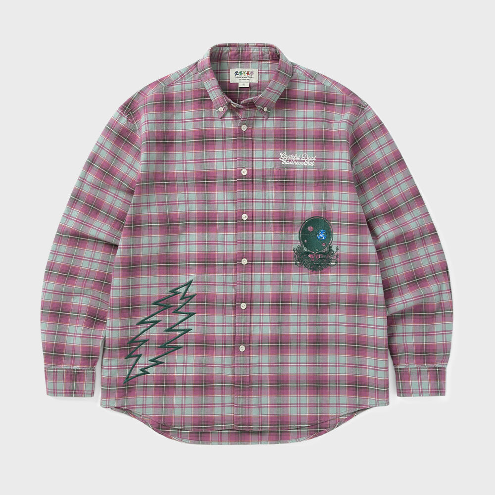 GD Lightning Bear Plaid Shirt