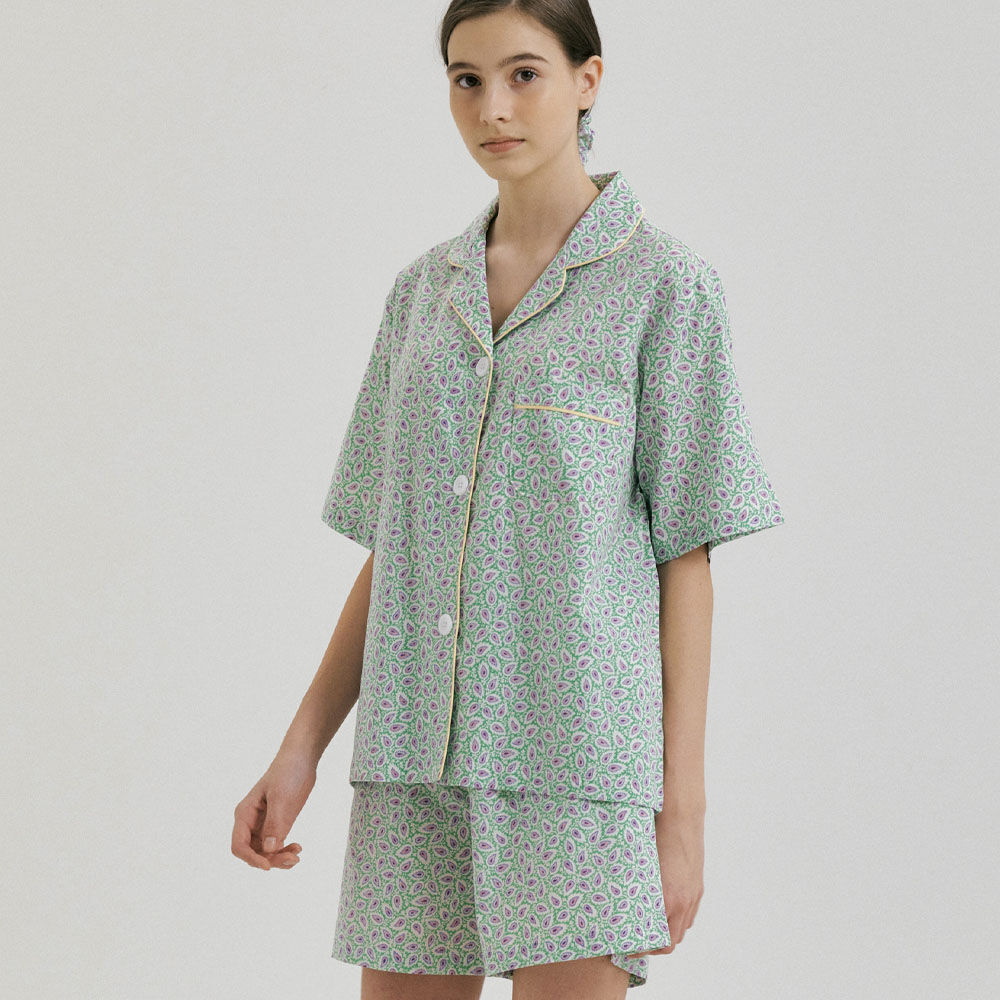 린넨] (w) Paprika Linen Short Pajama Set - 감도 깊은 취향