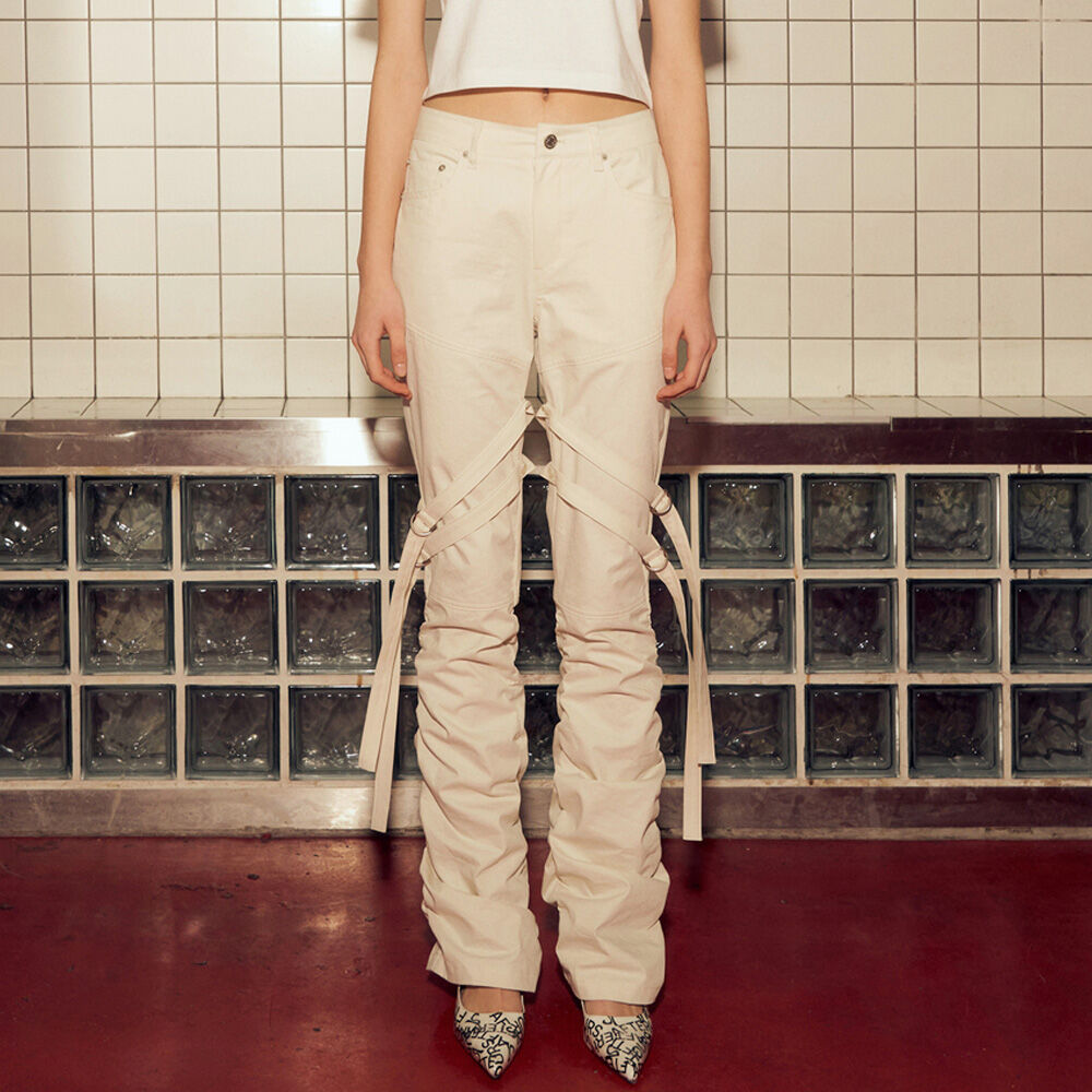 DOUBLE TIE UP COTTON PANTS / IVORY - 감도 깊은 취향 셀렉트샵