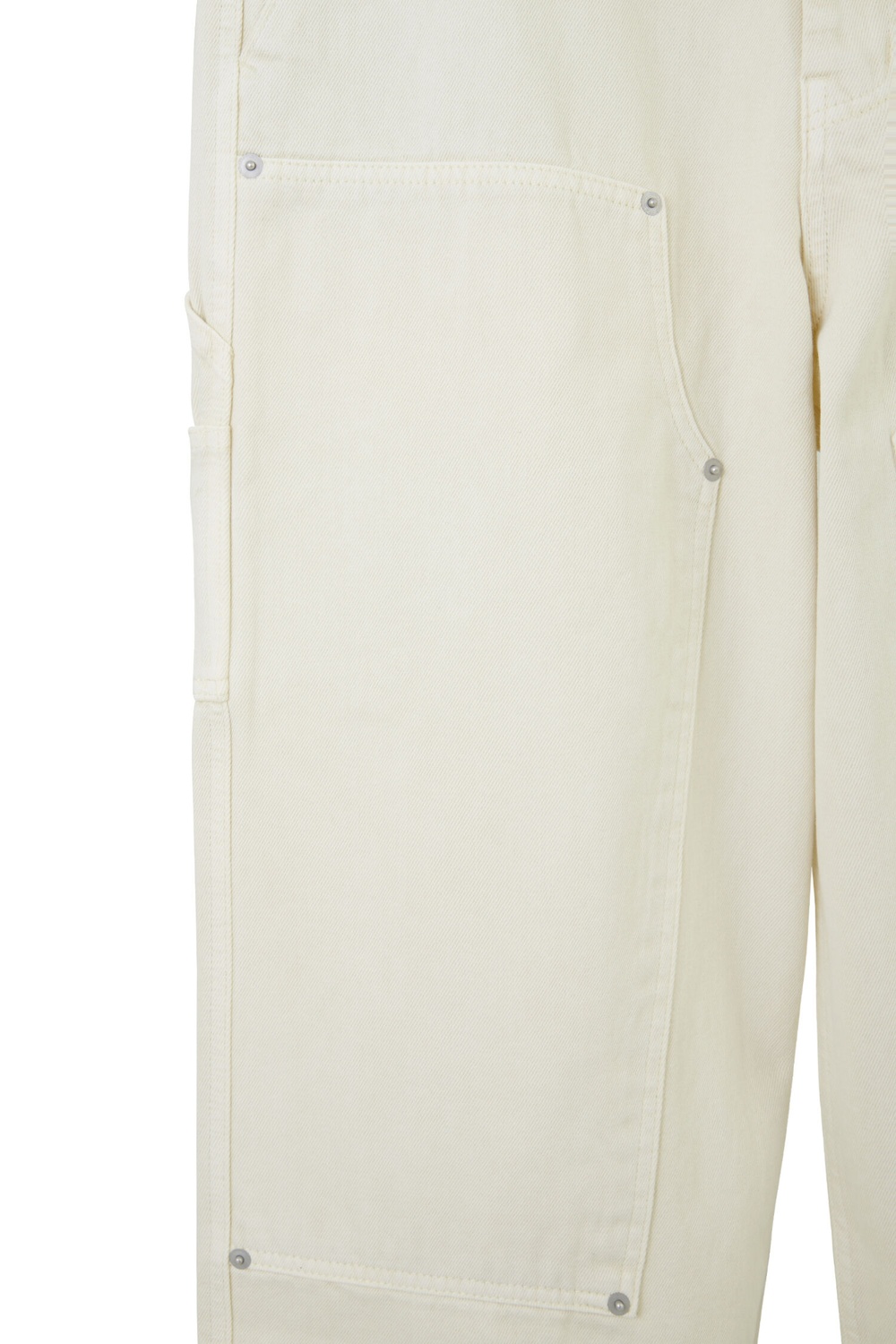 LV Louis Vuitton Monogram Workwear Denim Carpenter Pants Off-White