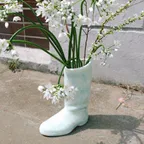 boots vase blue
