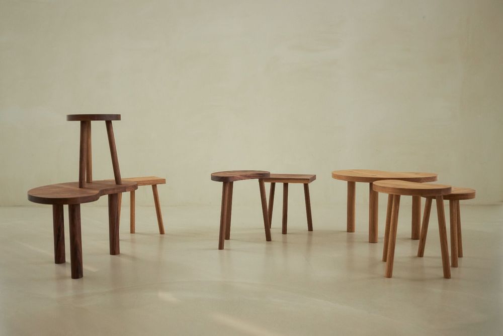 Half Moon Side Table Walnut 감도 깊은 취향 셀렉트샵 29CM