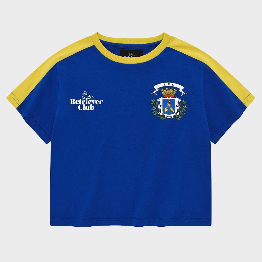 RETRIEVER CLUB☆CROWN SOCCER CROP TEE CROWN SOCCER CROP TEE [BLUE] - 감도 깊은 취향 셀렉트샵 29CM