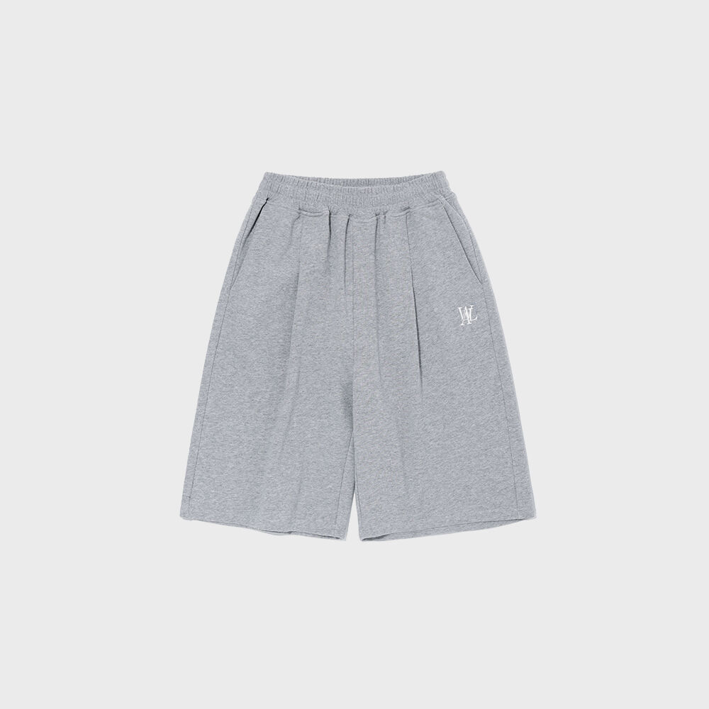 ハーフ・ショートパンツ WOOALONG Signature daily tuck half pants NAVY SF2DHP301NA Signature daily tuck half pants - GREY - 감도 깊은 취향