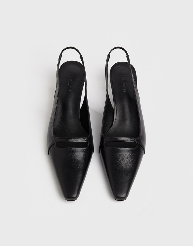 CARA sling-back pumps_matte black 상세 이미지 9