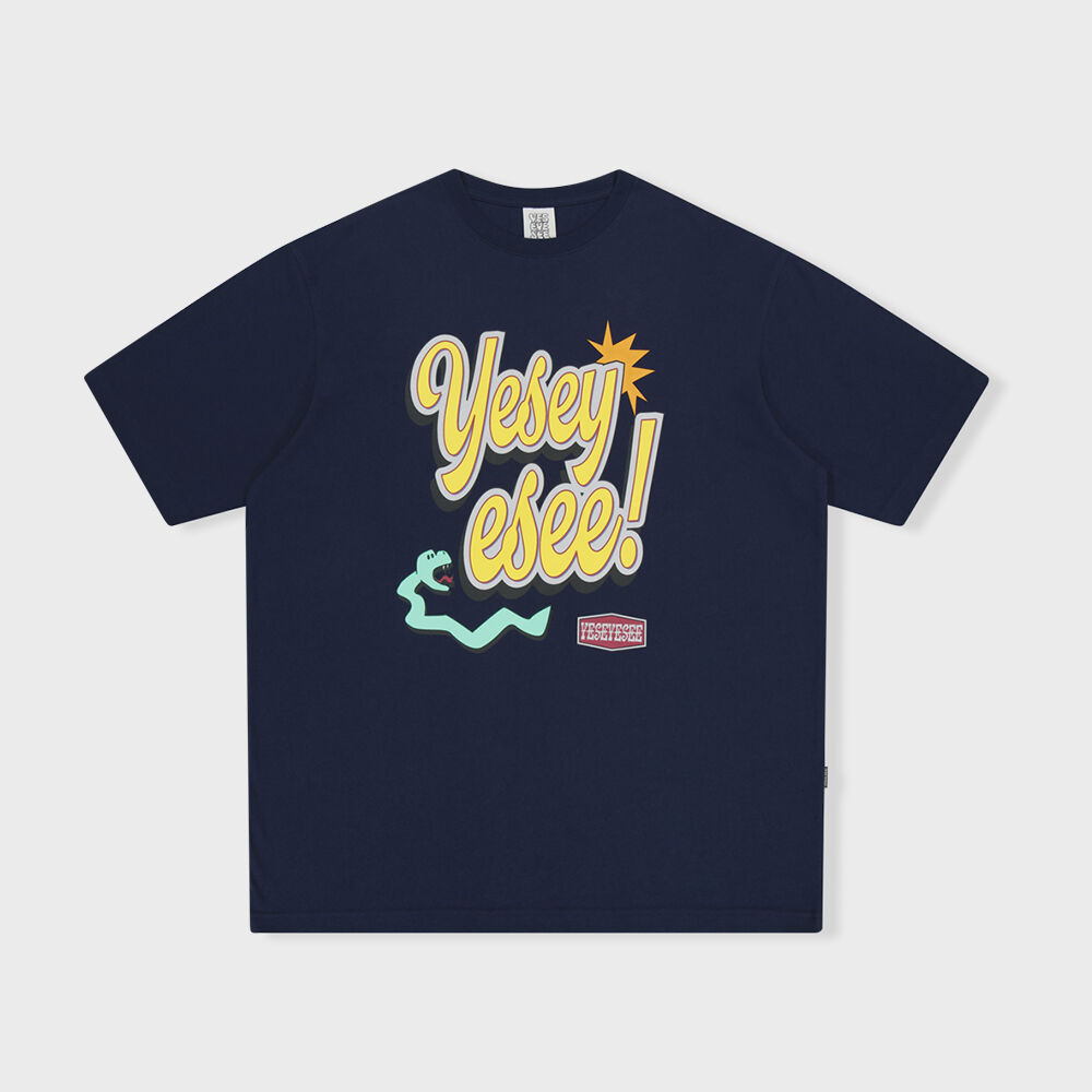 【YESEYESEE】Y.E.S Yell Out Tee Navy★関税込★ yeseyesee®