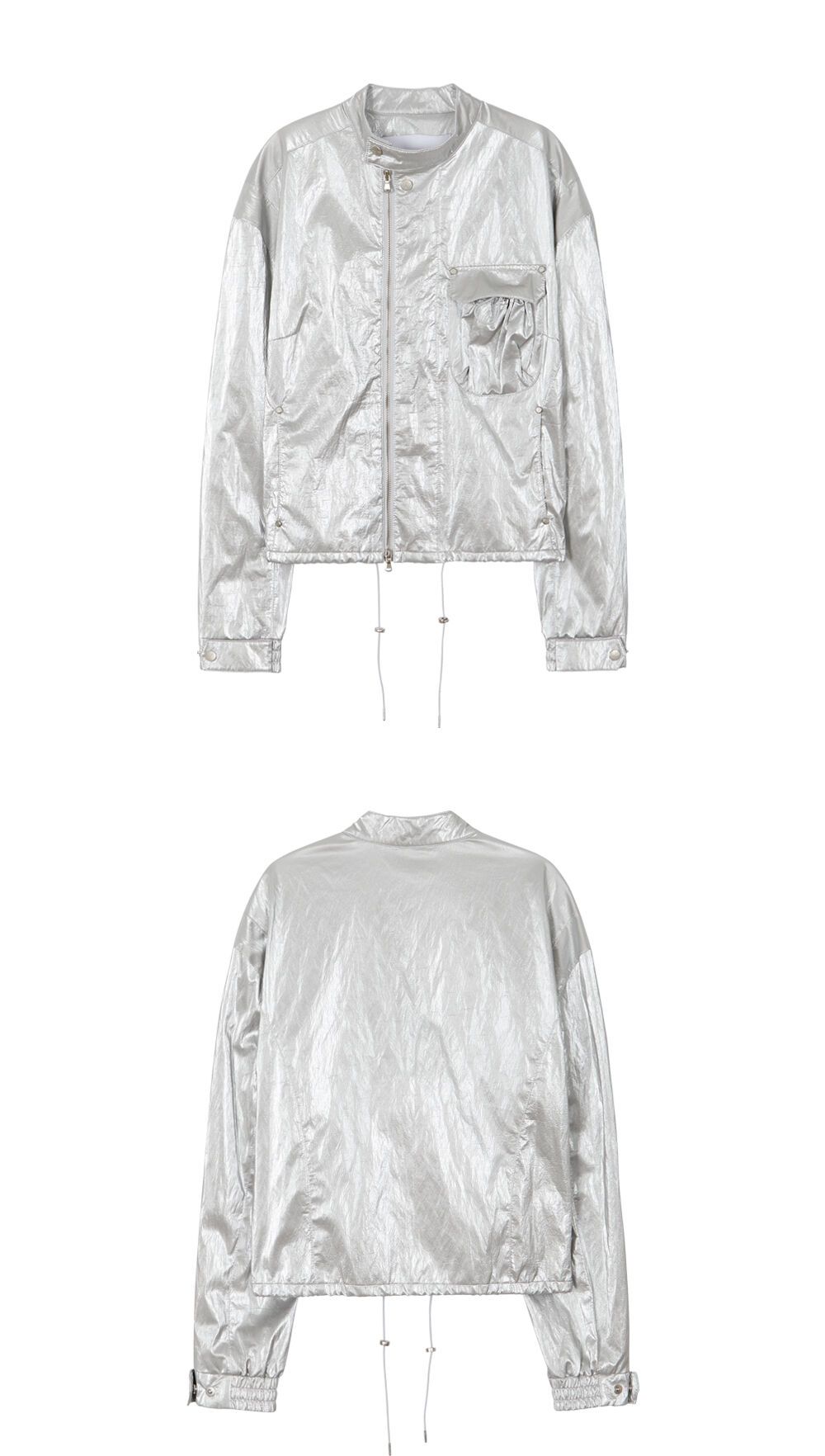 SOLAR GLITTER BIKER JACKET_SILVER 감도 깊은 취향 셀렉트샵 29CM