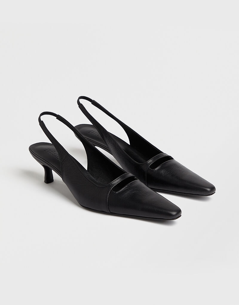 CARA sling-back pumps_matte black 상세 이미지 8