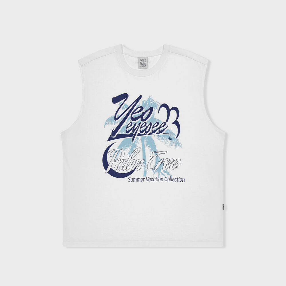 ★YESEYESEE★ YES Palm Tree Tee White YS251TTSST04WHT MUSINSA | YESEYESEE Y.E.S Palm Tree Tee White