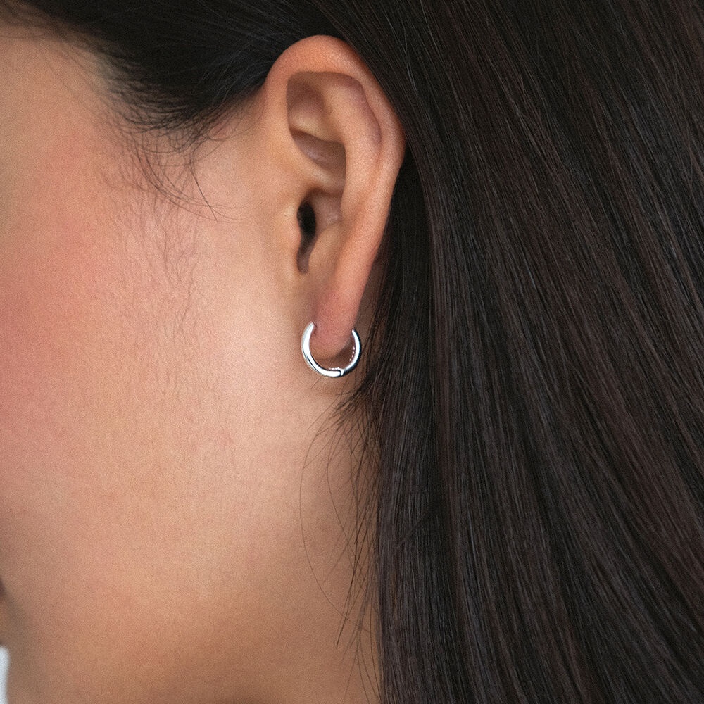 Minimal Hoop Earring - Silver (silver925) - 감도 깊은 취향 셀렉트