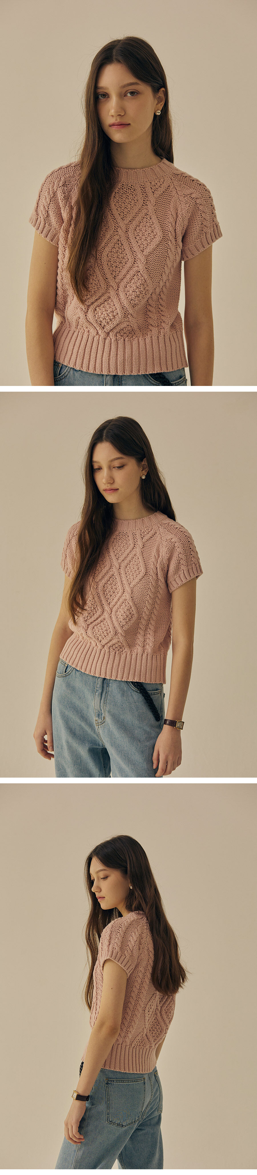 VONA CABLE KNIT (3colors) 상세 이미지 6
