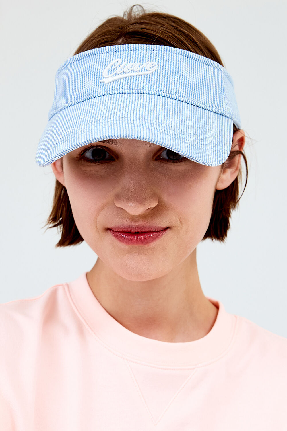 [Clove]★24SS★韓国大人気 ★Solid Sun Visor straw-sun-visor-two-tone-
