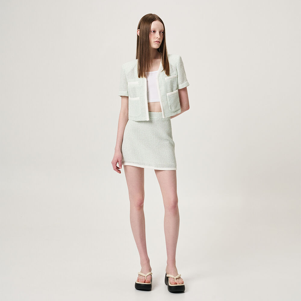 Summer Tweed Cardigan Jacket, Mint - 감도 깊은 취향 셀렉트샵