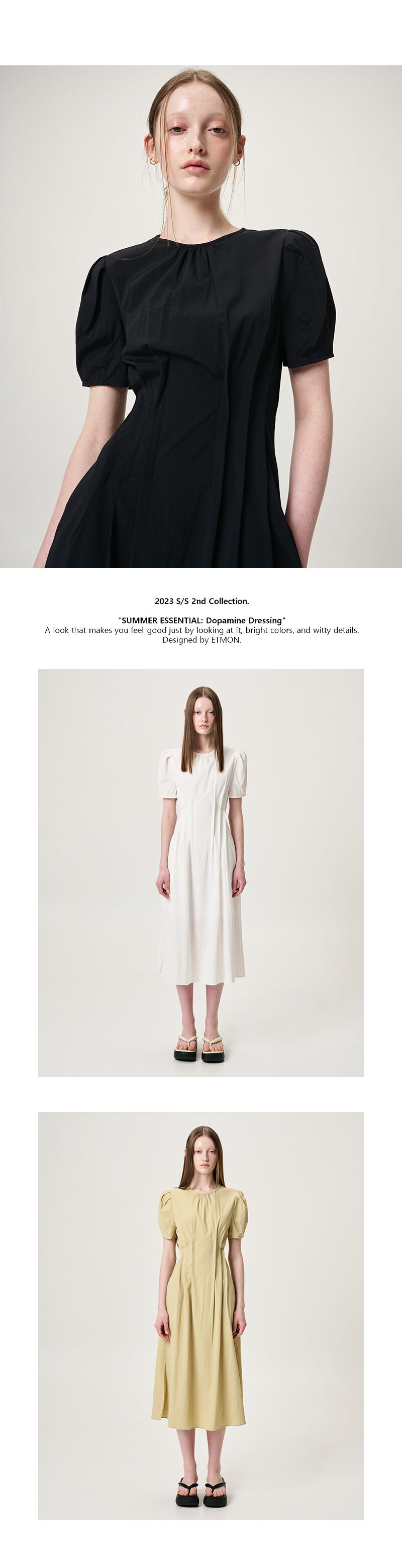 Waist Pintuck Dress, Black - 감도 깊은 취향 셀렉트샵 29CM