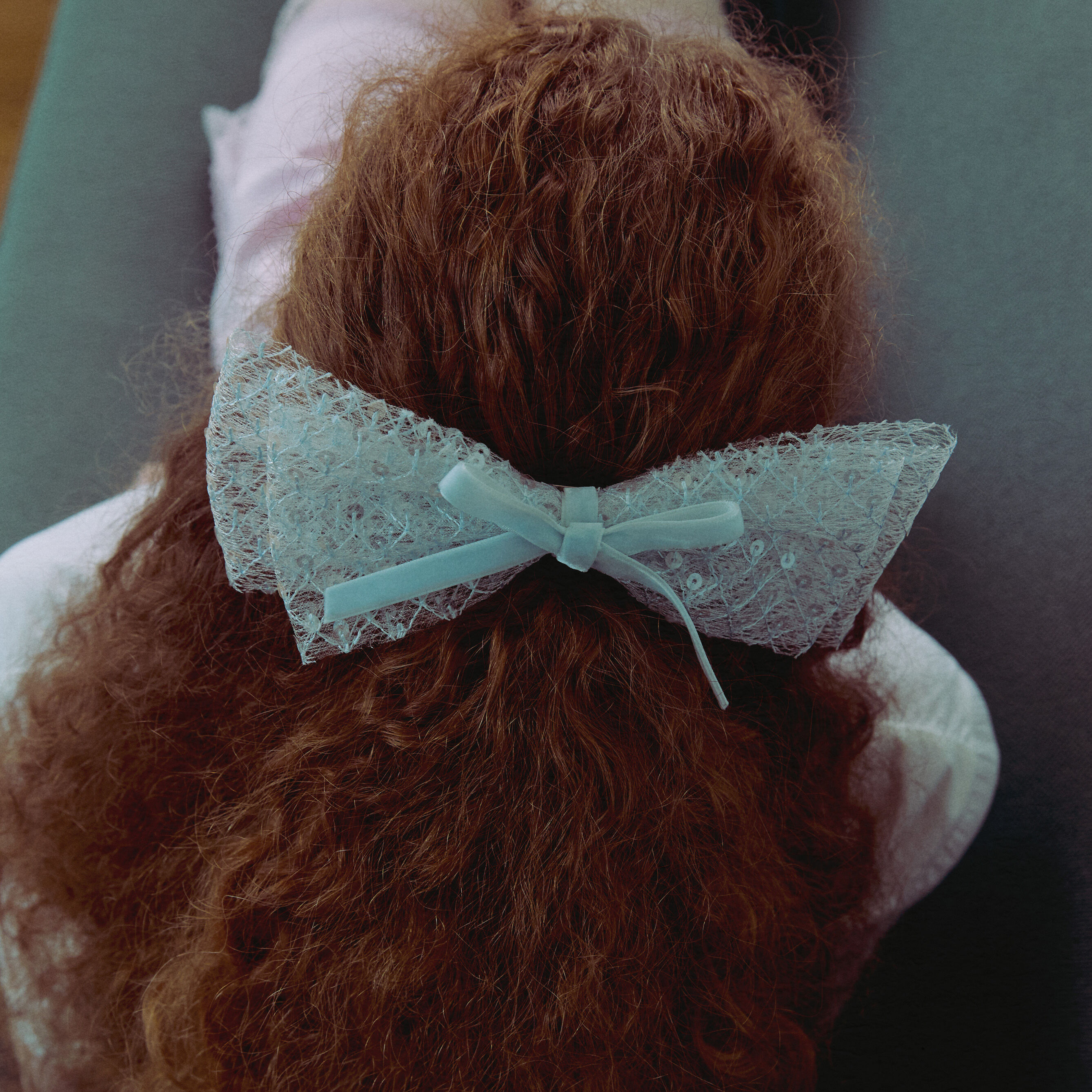 日本未入荷☆Large Satin Ribbon Hair Pin/Elizabeth Moments Elizabeth Moments] Ivory Large Satin Ribbon Hair Pin - 감도