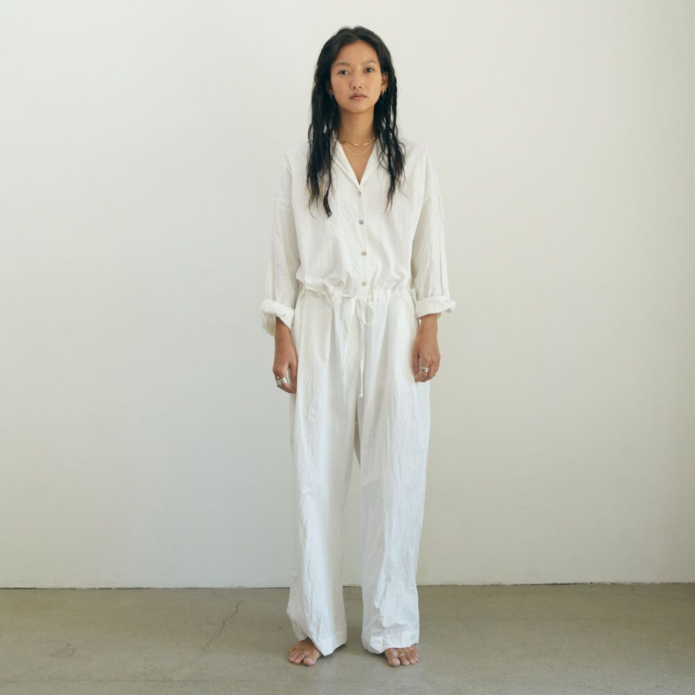 Crispy_cotton_work_jumpsuit_wh 감도 깊은 취향 셀렉트샵 29CM