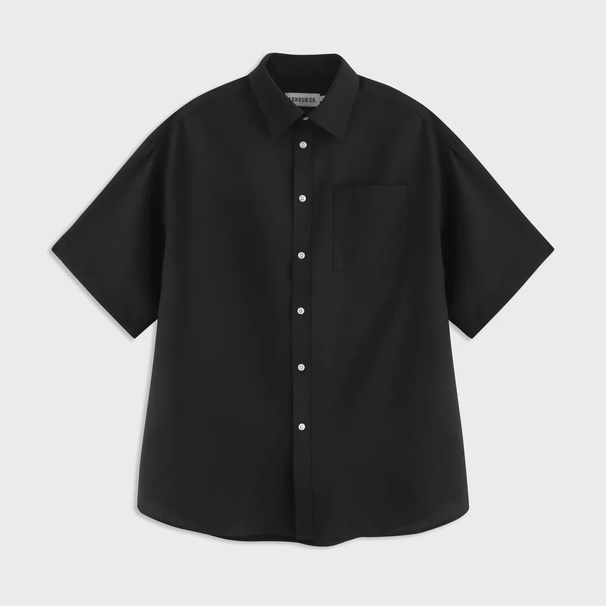 Single pocket shirts black 29cm