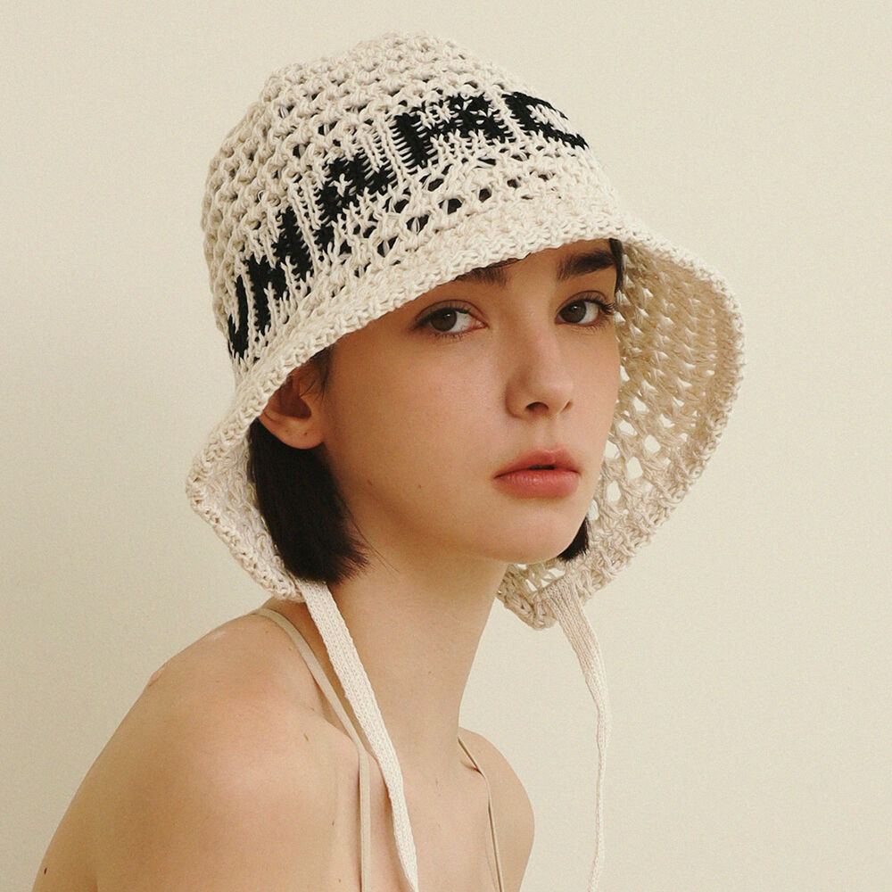 Marchen ♥o strap bucket hat_3color/追跡付 Si Braid Edge Up Cloche