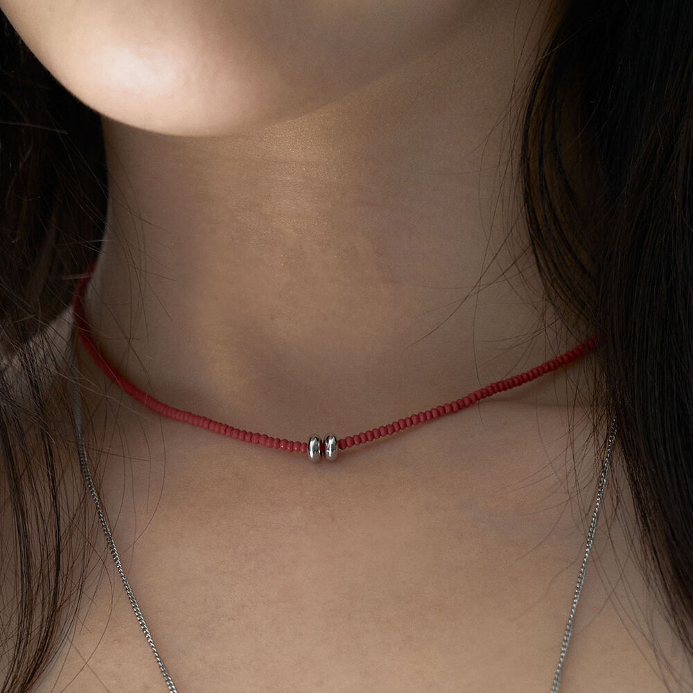 sv925] essential cubic snake chain necklace - 감도 깊은 취향