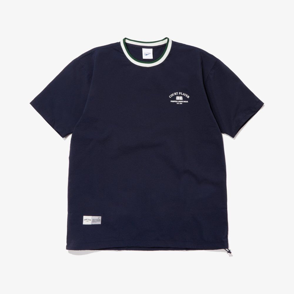 Umbro x MOONSUN Blockcore Stripe T-Shirt / Navy - 감도 깊은