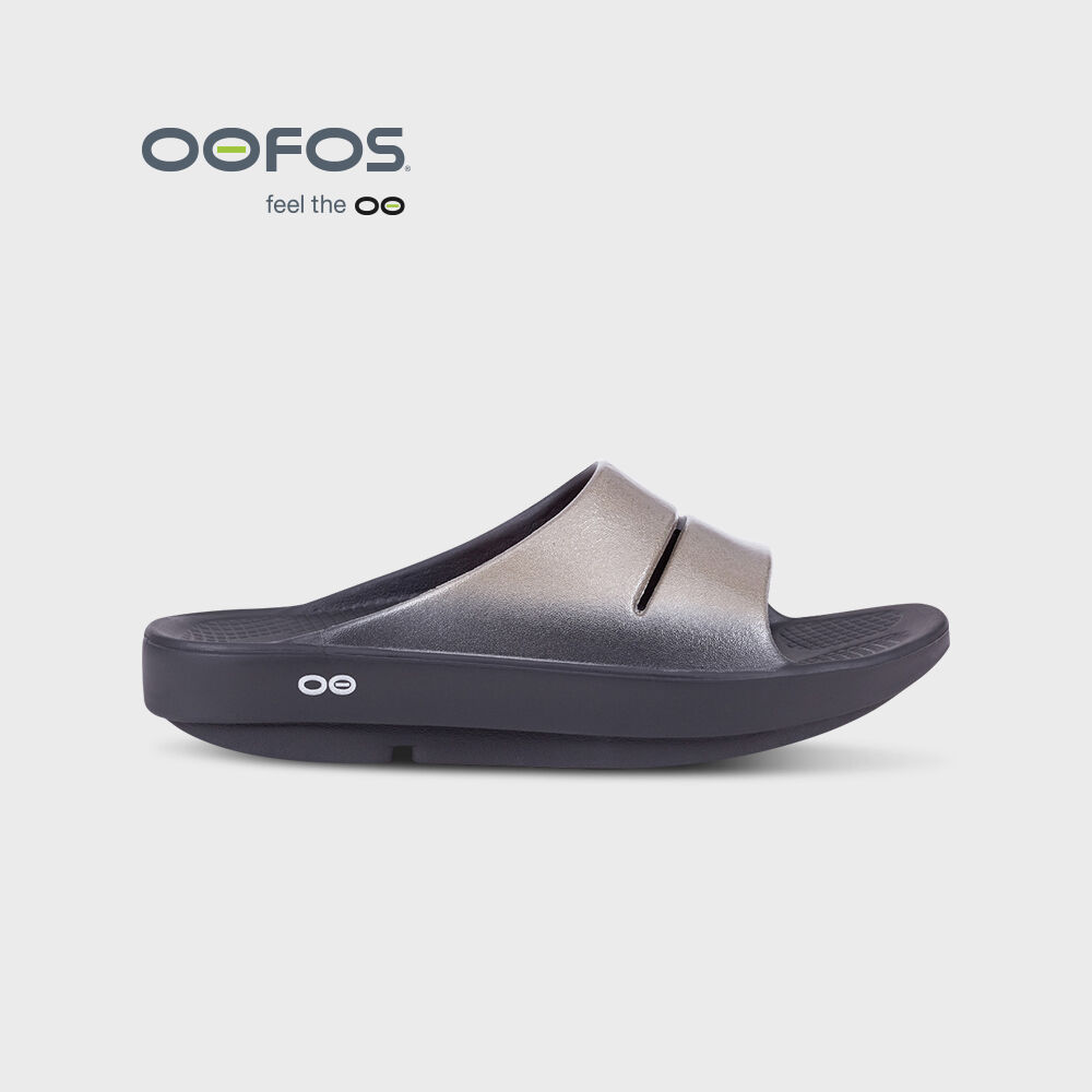 OOFOS 우아 슬라이드 블랙