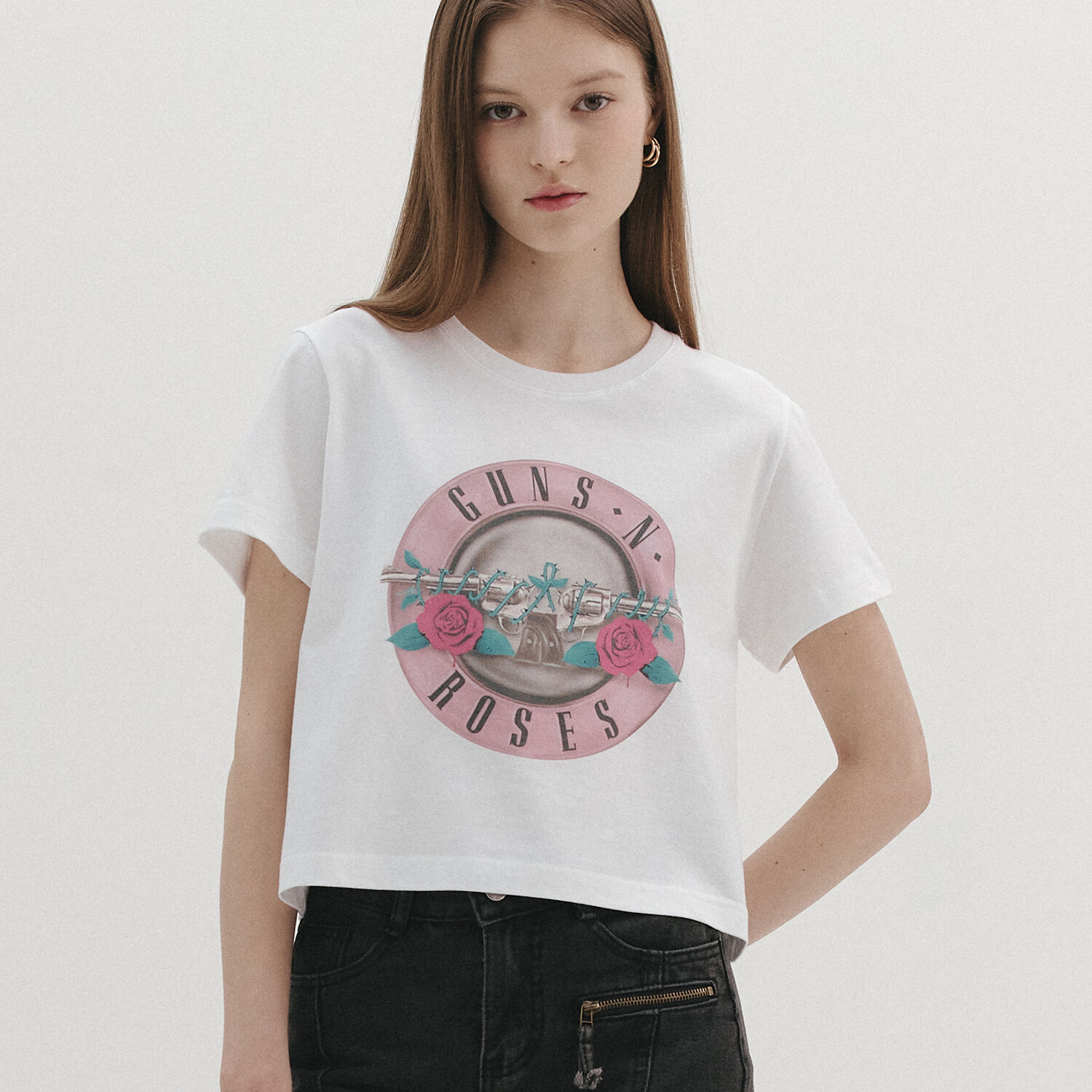 Tシャツ・カットソー [BRAVADO] GNR AFD PINK CROSS WH (BRENT2357) GNR AFD PINK CROSS WH (BRENT2357) - 감도 깊은 취향 셀렉트샵 29CM