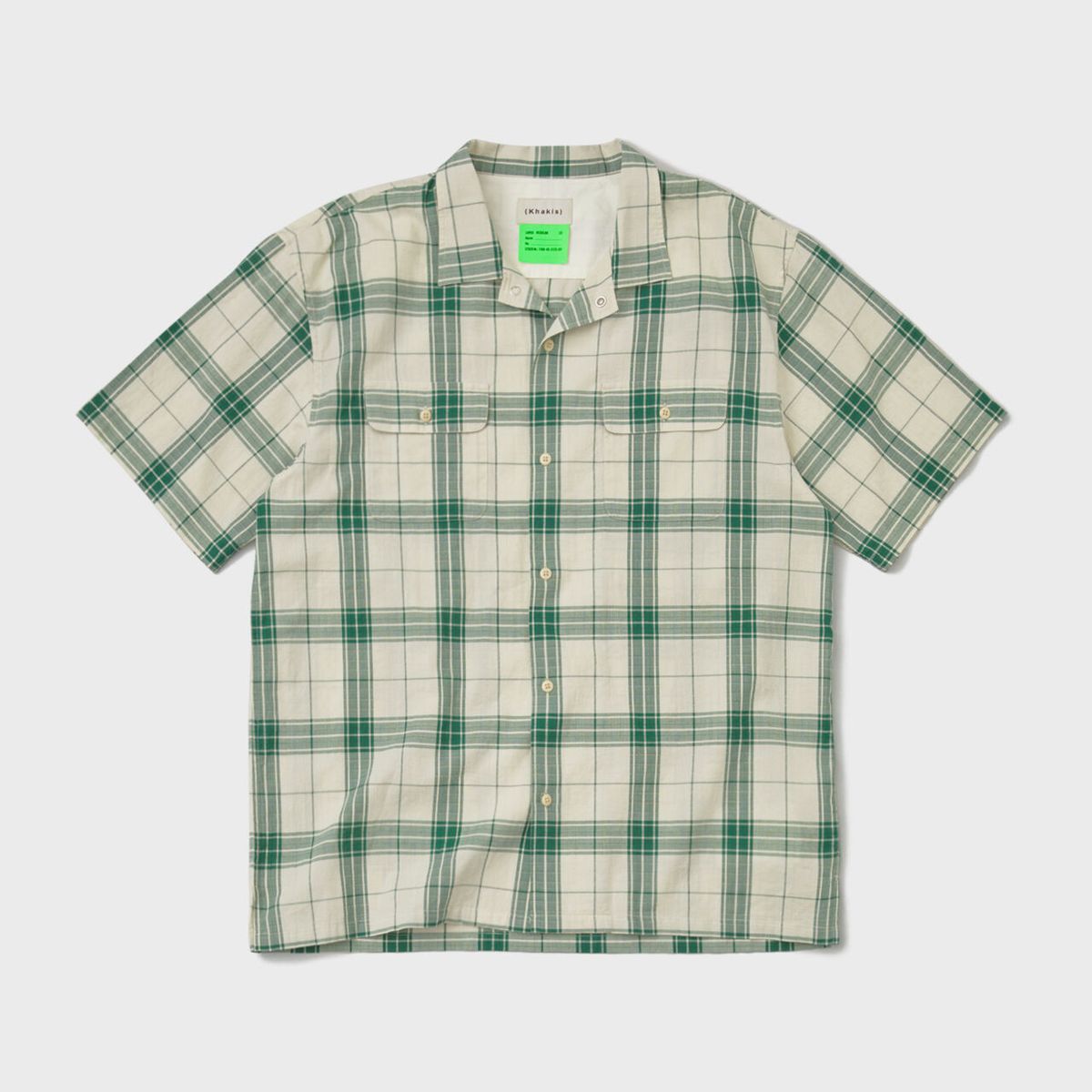 Plaid Open Collar S/S Shirt Green - 감도 깊은 취향 셀렉트샵 29CM Plaid Open Collar S/S Shirt Green - 감도 깊은 취향 셀렉트샵 29Cm