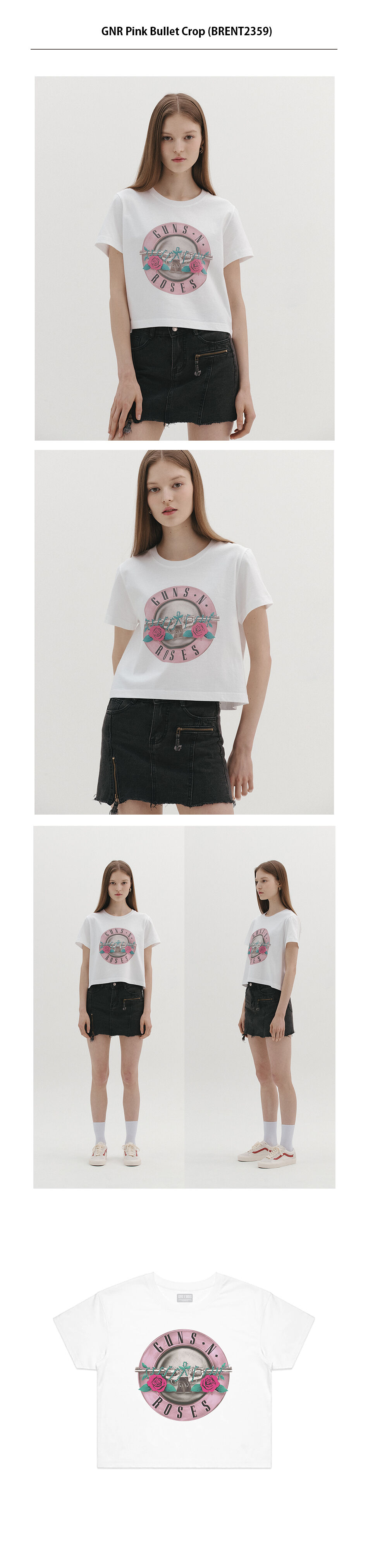 Tシャツ・カットソー [BRAVADO] GNR Pink Bullet Crop (BRENT2359) BRAVADO] GNR Pink Bullet Crop (BRENT2359) (BRAVAD/Tシャツ