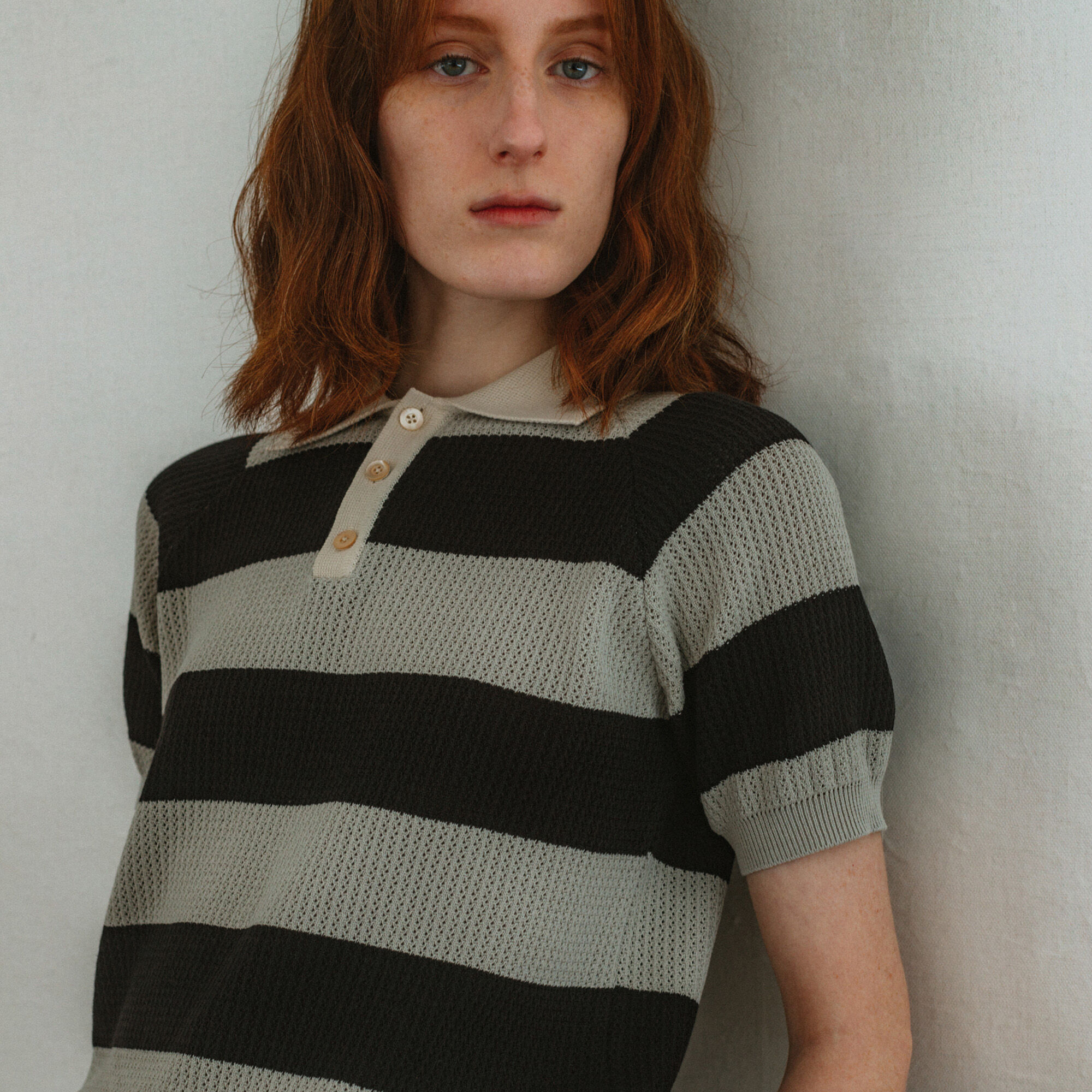 SEASON OUT] HARD TWIST RAGLAN KNIT(for HER)_BROWN/GRAY ST