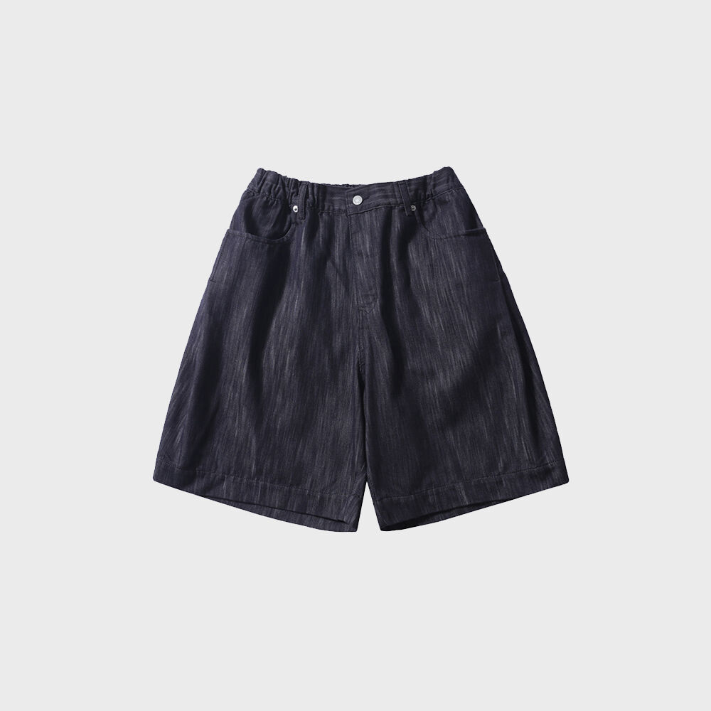 VENICE SIDE TUCK DENIM SHORTS (NON FADE INDIGO) - 감도 깊은