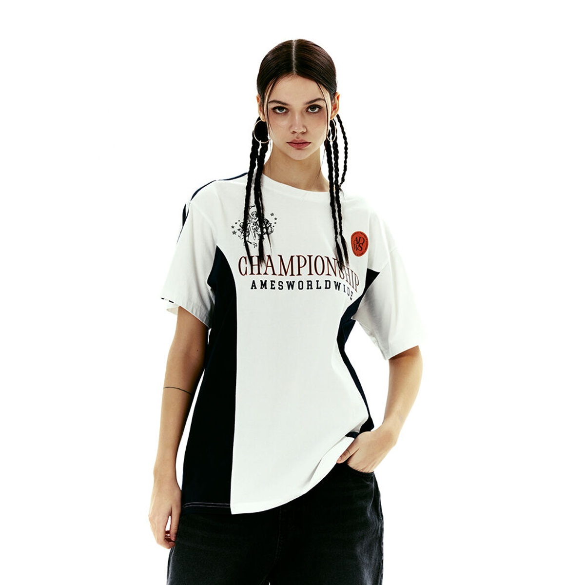 A3457 Loose-fit Soccer Jersey _Black