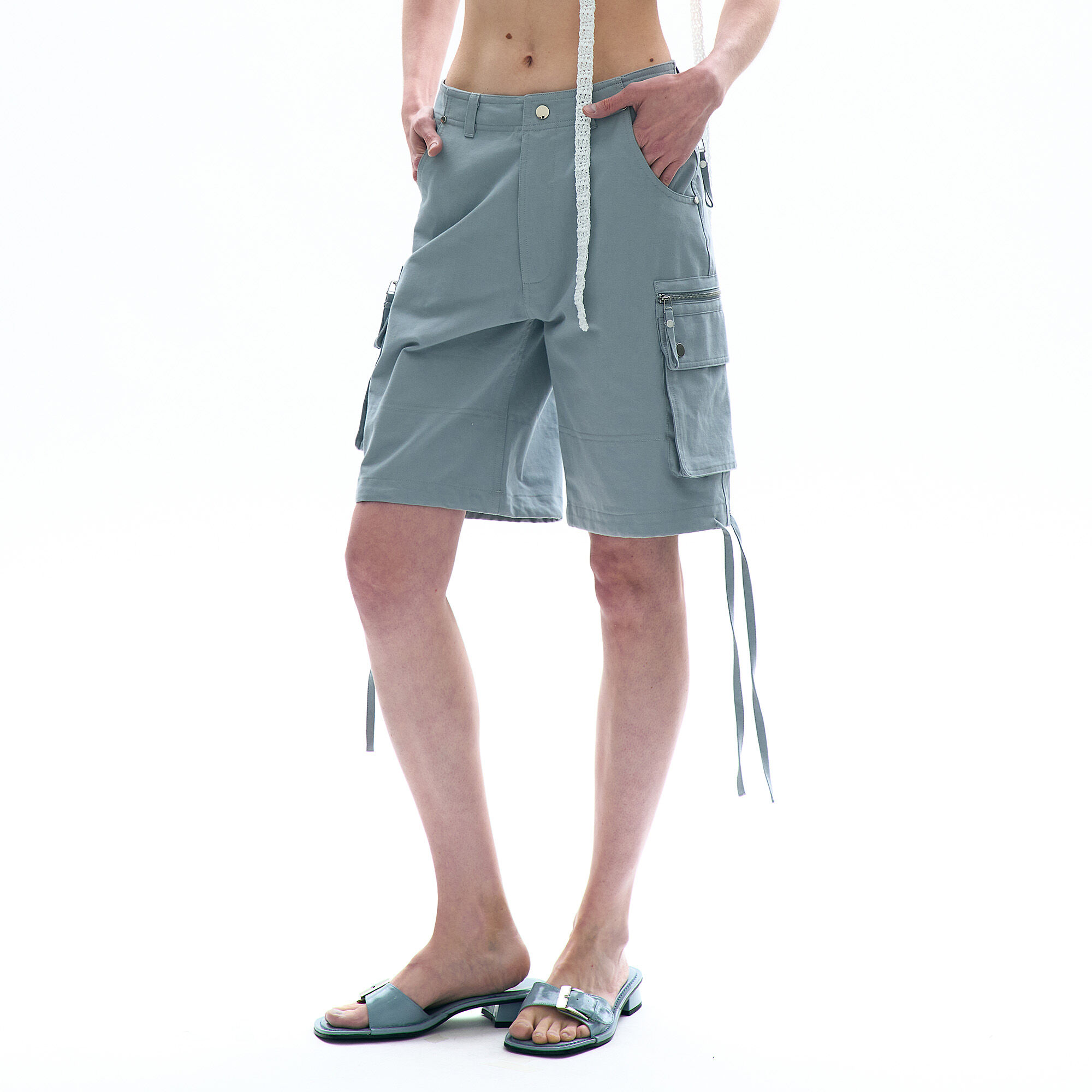 ボトムスその他 [NICEGHOSTCLUB]MECHANIC PADDED PANTS_GREY(NG2EFUPA10A) MECHANIC PADDED PANTS_GREY(NG2EFUPA10A) - 감도 깊은 취향