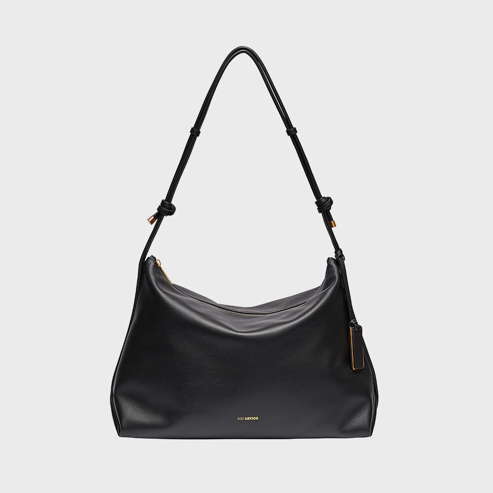 Matin Kim☆POCKET SHIRRING RIBBON BIG BAG MUSINSA | MATIN KIM POCKET SHIRRING RIBBON BIG BAG IN DARK GREY