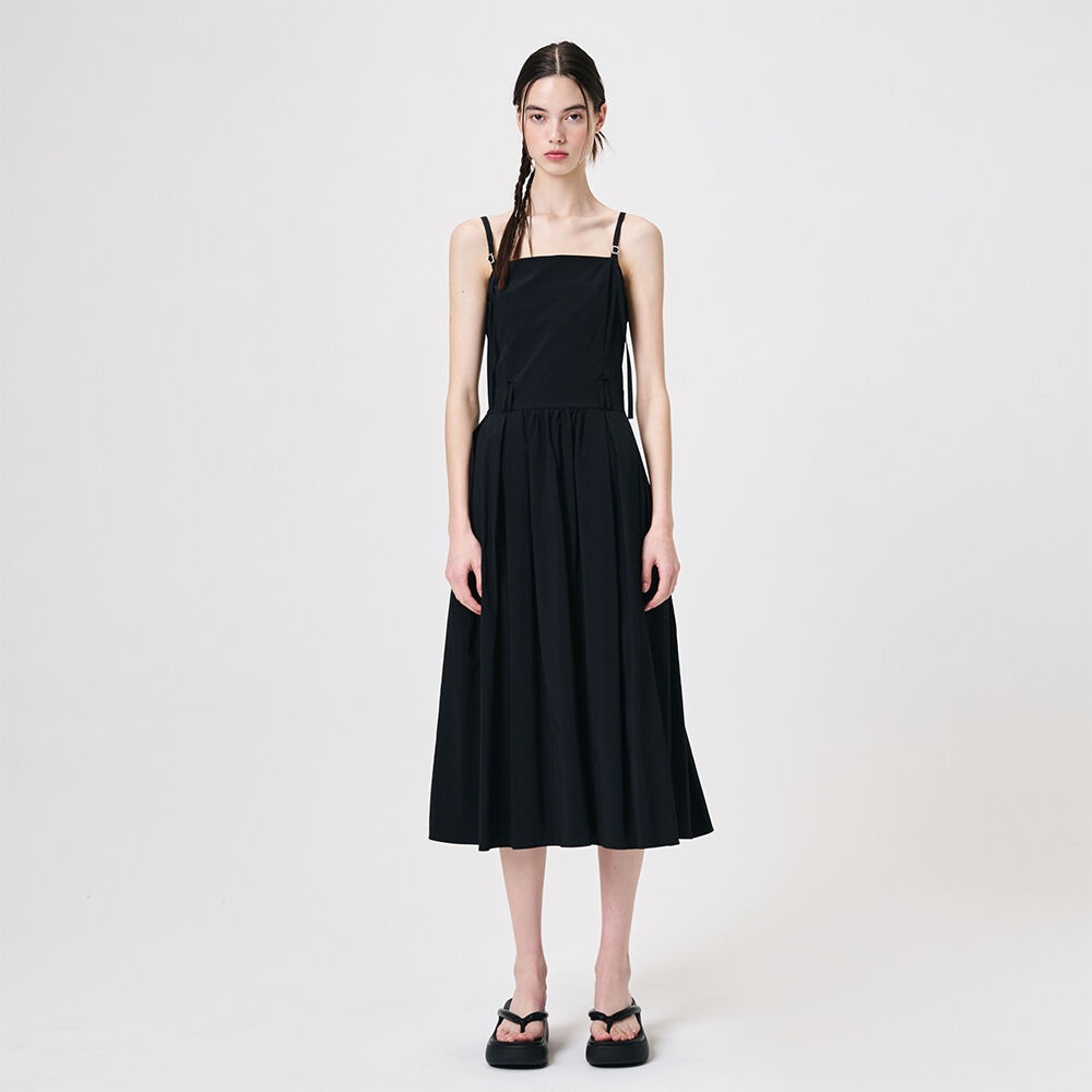 Slip Shirring Pleats Dress, Black - 감도 깊은 취향 셀렉트샵 29CM