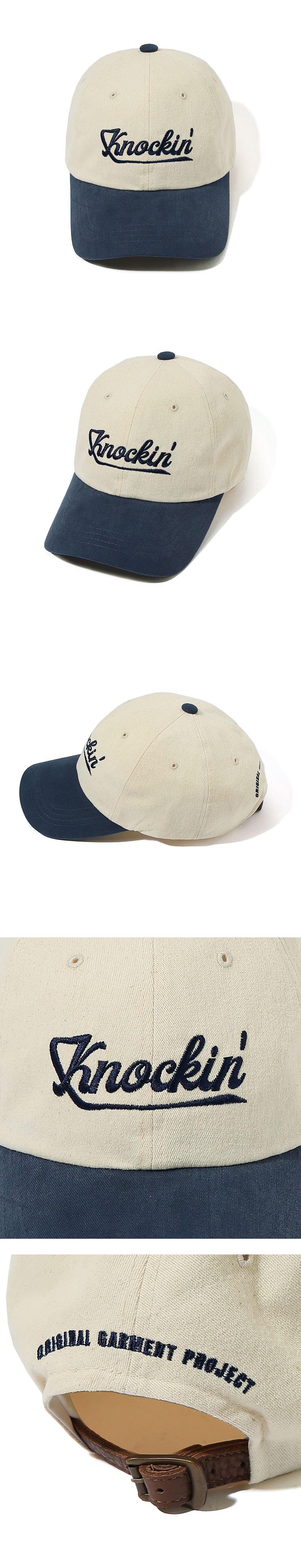 Knockin Logo Block B.B Cap Navy - 감도 깊은 취향 셀렉트샵 29CM