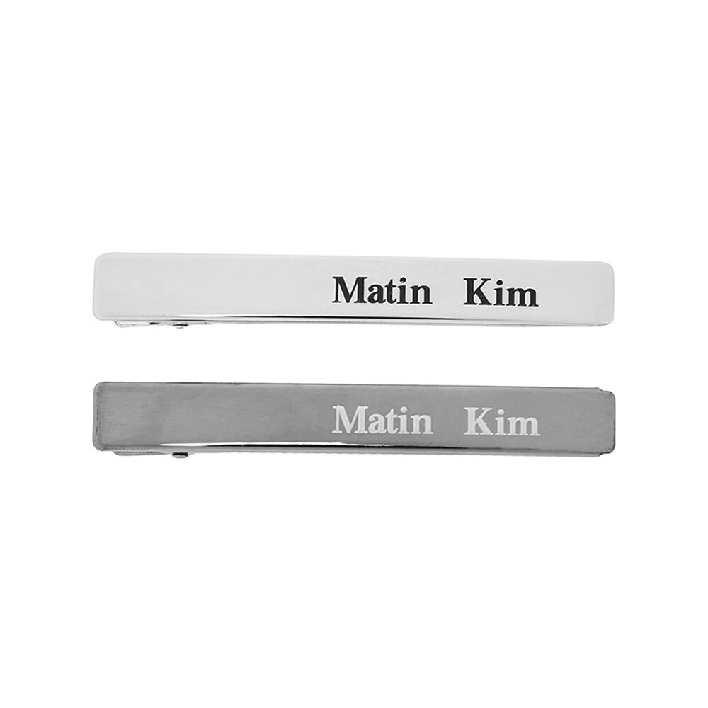 MATIN LETTERING HAIR STYLING CLIPS SET IN SILVER - 감도 깊은 취향