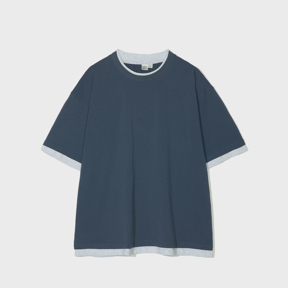 ★PARTIMENTO★ PTMT Sunlight Ringer Tee Navy PTMT Sunlight Ringer Tee Navy - 감도 깊은 취향 셀렉트샵 29CM